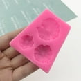 thumbnail image 2 of Toystoory Molde de silicona de 3 cavidades para bodas, festivales, vacaciones, hogar, comedor, Bar, Fondant, caramelo, gelatina, molde para decorar Herramientas y accesorios para hornear Toystoory HA081923-00, 2 of 6