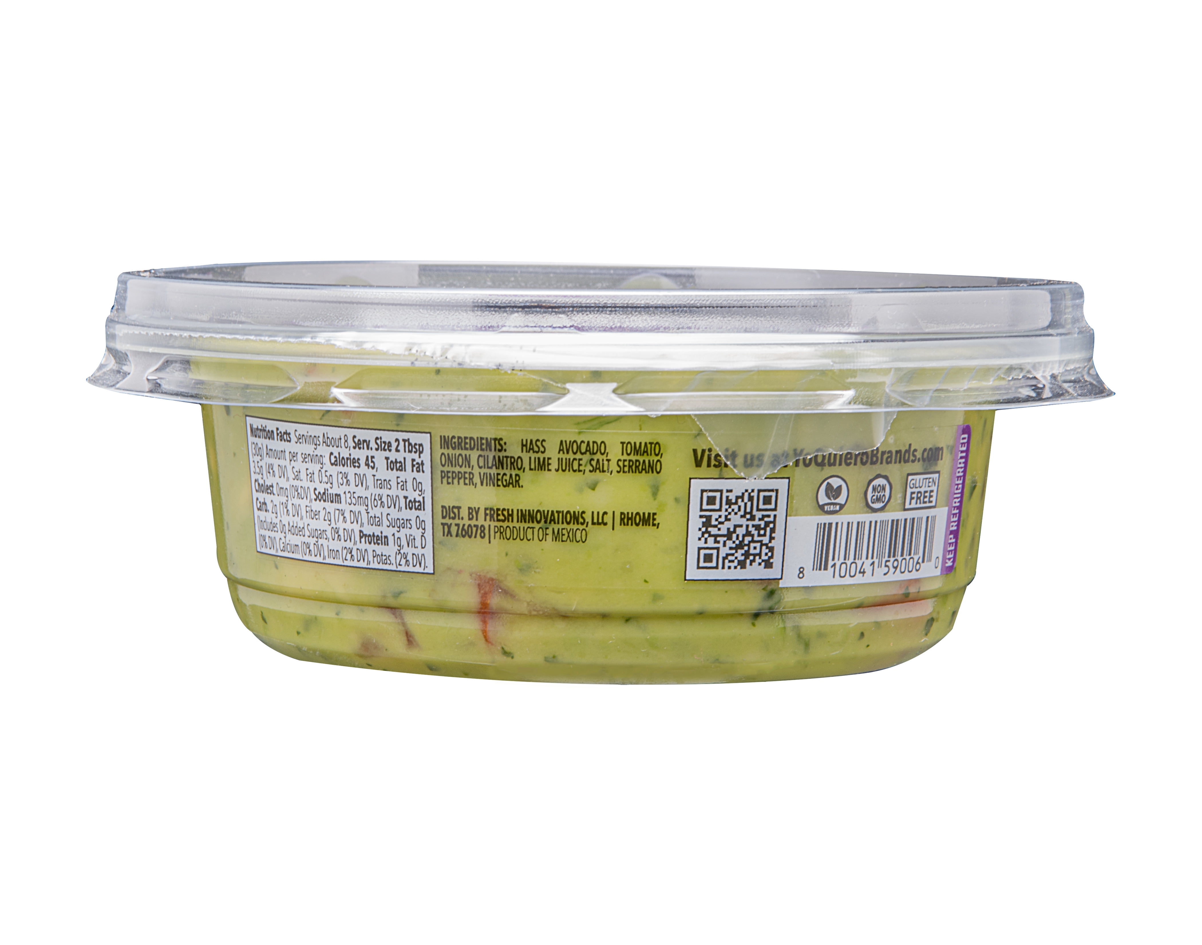 ¡Yo Quiero! Fresh Produce, Refrigerated Hand Crafted Mexico-Inspired Guacamole Dip, 8 oz Tub