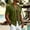 Army Green, variant on Bbyeadc Mens Linen Shirt Button Down Short Sleeve V Neck Summer Beach Hawaiian Vacation Shirt,White(XXL)