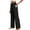75# 1Pack:Black, variant on Womens 29" Wide Leg Pants Athletic Yoga Leggings Casual Sweatpants Stretch Dress with Pockets,Black+Black,US Size XL