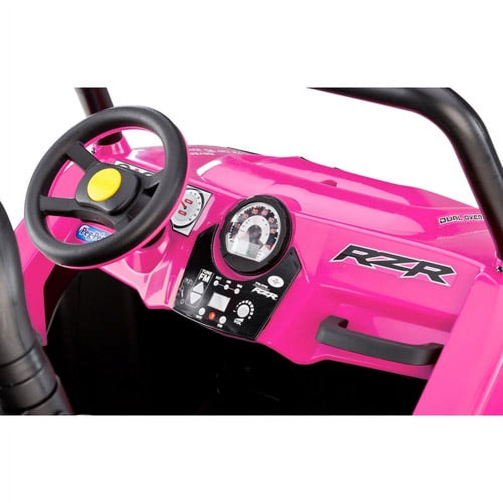 Peg Perego Polaris Ranger RZR 900 12-Volts Battery-Powered Ride-on, Pink - image 2 of 9
