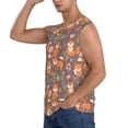 thumbnail image 3 of Balery Cute Little Fox Camisetas sin mangas para hombre, absorbe la humedad y protege contra el mal olor.-Large, 3 of 7