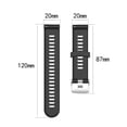 thumbnail image 2 of Bracelet Fit For Garmin 245 Strap Official Button Silicone Watch Band Sports Strap Fit For Forerunner 245M/645/Vivoactive3/Vivomove HR, 2 of 3