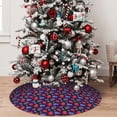 thumbnail image 5 of Picia Blackberries Print Christmas Tree Skirt , Christmas Tree Skirt Ornaments for Merry Christmas Holiday Party Decorations Indoor Outdoor-30", 5 of 7