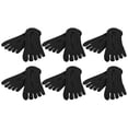 thumbnail image 1 of Calcetines de compresión para mujer Unique Bargains Antideslizante Negro 6 pares, 1 of 1