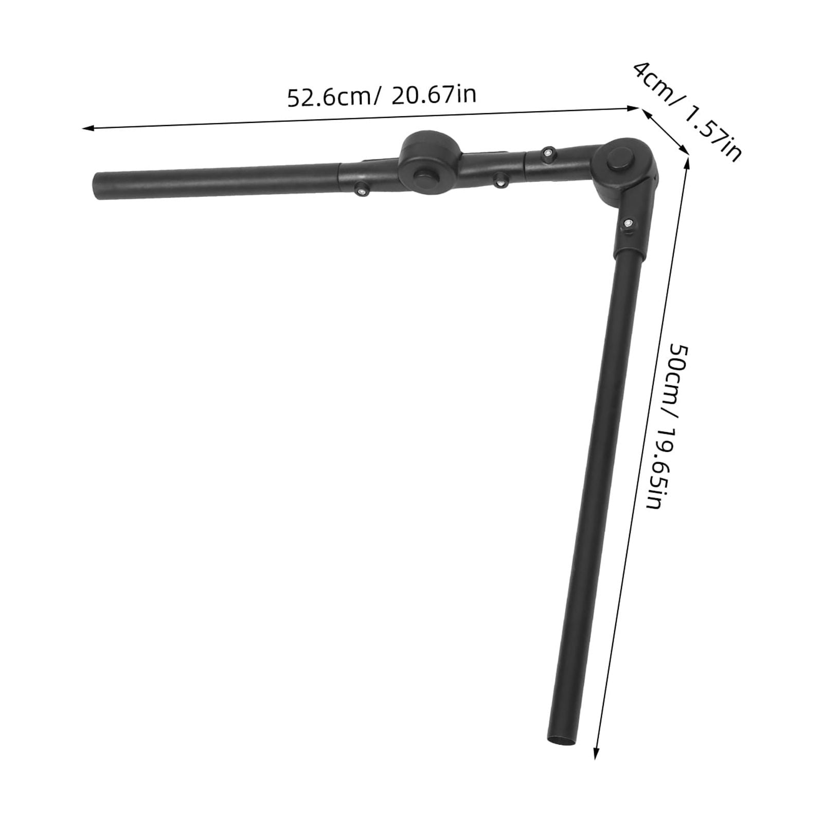 Hytrove Black Camping Wagon Handle Accessory Set for Outdoor Adventures, Hiking, Picnics, and Travel Convenience