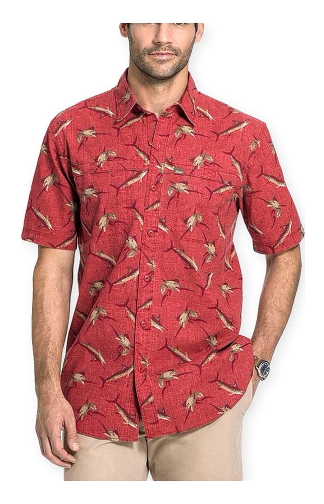g.h. bass \u0026 co. mens shark print button 