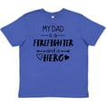 thumbnail image 3 of Inktastic My Dad is a Firefighter and a Hero Youth T-Shirt, 3 of 5