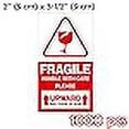 thumbnail image 3 of Red Large Fragile Handle with Care Keep Dry Upward Do Not Trample Shipping Box Warning Stickers Label (STK-03 1000pcs), 3 of 4