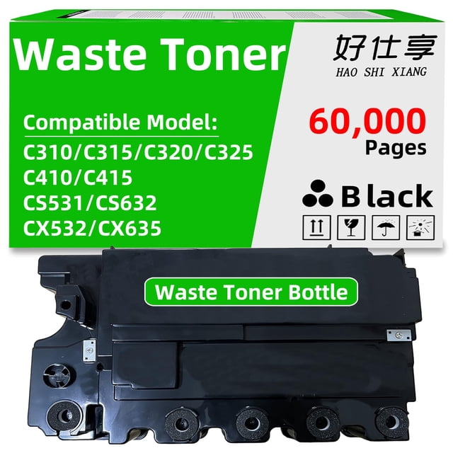 Caja de tóner residual HAO SHI XIANG compatible con C320 y C325
