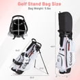 thumbnail image 3 of Gymax 12PCS Women's Complete Golf Club Set Right Hand w/ Golf Stand Bag & Rain Hood, 3 of 10