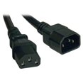thumbnail image 1 of Tripp Lite, Power Cord Adapter, 13A, 16AWG, 100V- 250V, IEC-320-C14 to IEC-320-C13, 4FT, 1 of 1