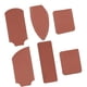 thumbnail image 1 of 6 piezas PU Cuchilla de cuero Vasos Mangas Protectores de almacenamiento Elegante Herramienta de cuero de bricolaje de bricolaje portátiles cubiertas, 1 of 8