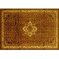 thumbnail image 1 of Ahgly Company Machine Washable Indoor Rectangle Persian Yellow Traditional Area Rugs, 5' x 7', 1 of 4