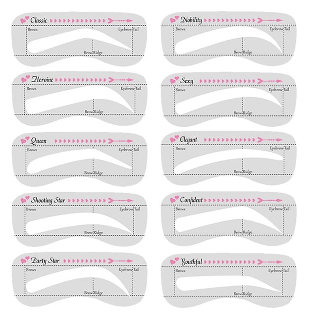Plantillas Para Dar Forma A Las Cejas, 120 Uds., Plantilla Moldeadora De Aseo, 10 Estilos, Herramienta Moldeadora De Maquillaje, Herramientas De Belleza, Accesorios Yuarrent CE006576-00