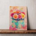 thumbnail image 5 of Dahlia Flower Canvas Wall Art 8x12 inches - Watercolor Floral Dahlia Flower Canvas Artwork for Neutral Farmhouse Interior, 5 of 5