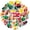 3A-50pcs, variant on 35pcs-50pcs Sports Stickers Football Kids Stickers Helmet Stationery Stickers for Laptops Suitcase Fridge