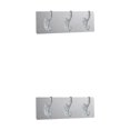 thumbnail image 2 of ZheElen 3/5 Hook Rack Strong Self Adhesive Door Wall Hangers Hooks Suction Heavy Load Rack Cup Sucker for Kitchen Bathroom Brushed three hooks 2Set, 2 of 6