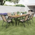 thumbnail image 2 of TQKVIPI Outdoor Patio Chairs Set of 6 Stackable Dining Chairs All-Weather Textilene Furniture Set for Pool Deck, Backyard, Garden, 2 of 11