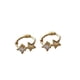 thumbnail image 5 of Guardurnaity Declaración Con Estos Elegantes Y Lindos Pendientes De Aro De Estrella Pendientes De Plata Para Mujer Plata De Ley 925 Oro 6MM Type2 NO2, 5 of 6