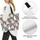 thumbnail image 3 of Balery Llamas Bolsa Tote Estilo Estético con Cremalleras, Bolsa de Hombro, Bolsa de Compras Grande y Plegable, 3 of 7