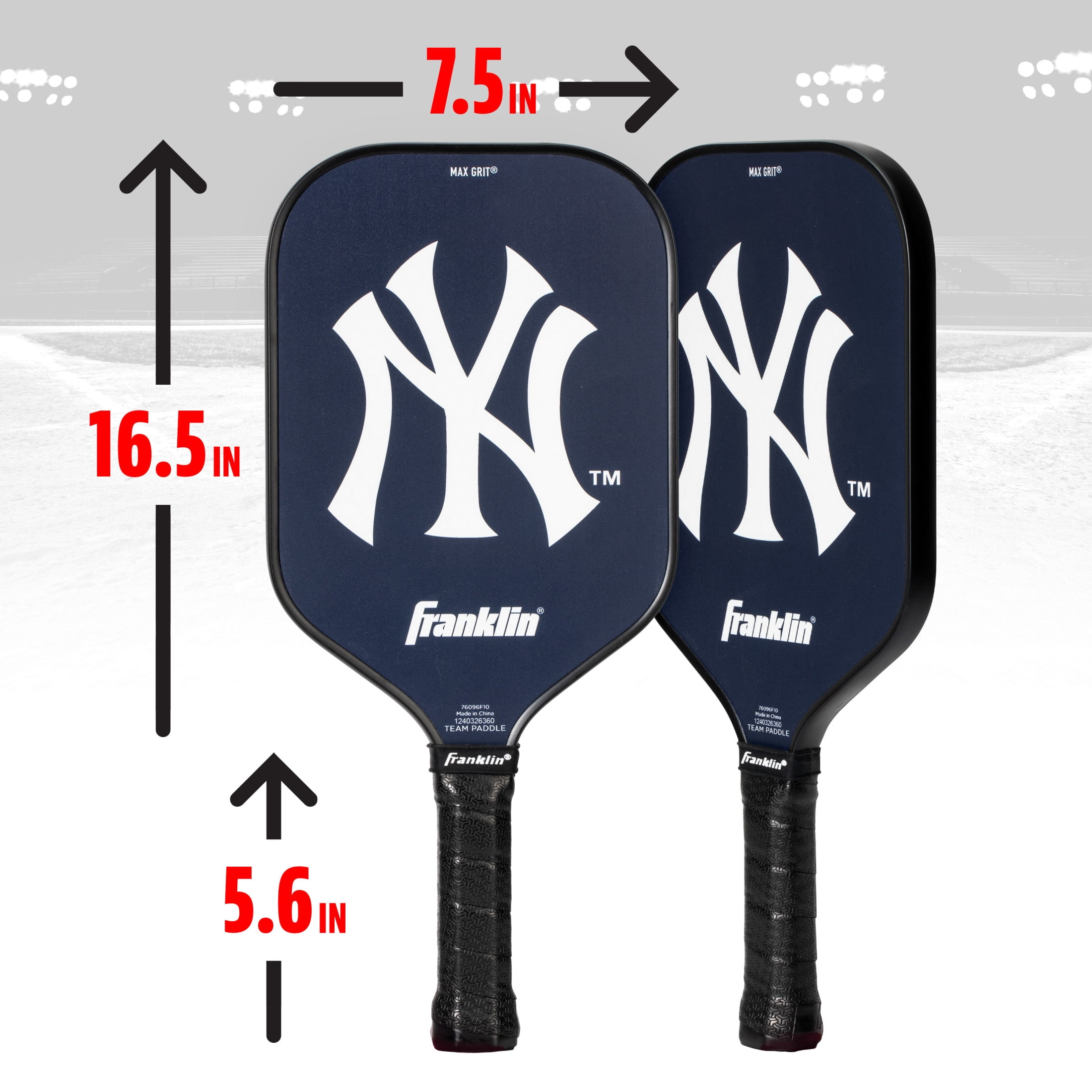 Franklin Sports MLB New York Yankees Pickleball Paddle - Official MLB Team Pickleball Paddles - USAP (USAPA) Approved Premium Quality Pickleball Paddles - Authentic Team Logos + Colors