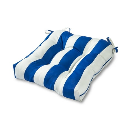 - Cabana Stripe 20 in. Square Plush Outdoor Chair Cushion