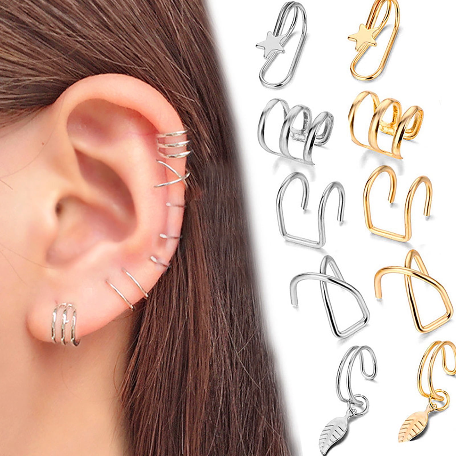 Flipkart.com - Buy FirstBlush Diva Style Earrings for Non Pierced Ear Alloy  Clip-on Earring Online at Best Prices in India