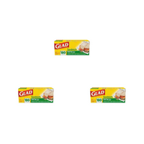 Glad Fold-Top Sandwich Bags 180ct – 3 Pack