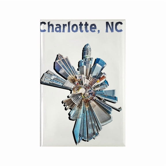 CafePress - Charlotte Nc - Rectangle Magnet, 2"x3" Refrigerator Magnet