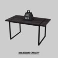 thumbnail image 5 of Modern Dining Table Set for 4, 5-Piece Kitchen Table Set, 59 Inch Rectangular Wood Dining Table with 4 Suede Chairs Suitable for Kitchen, Dining Room, 5 of 9