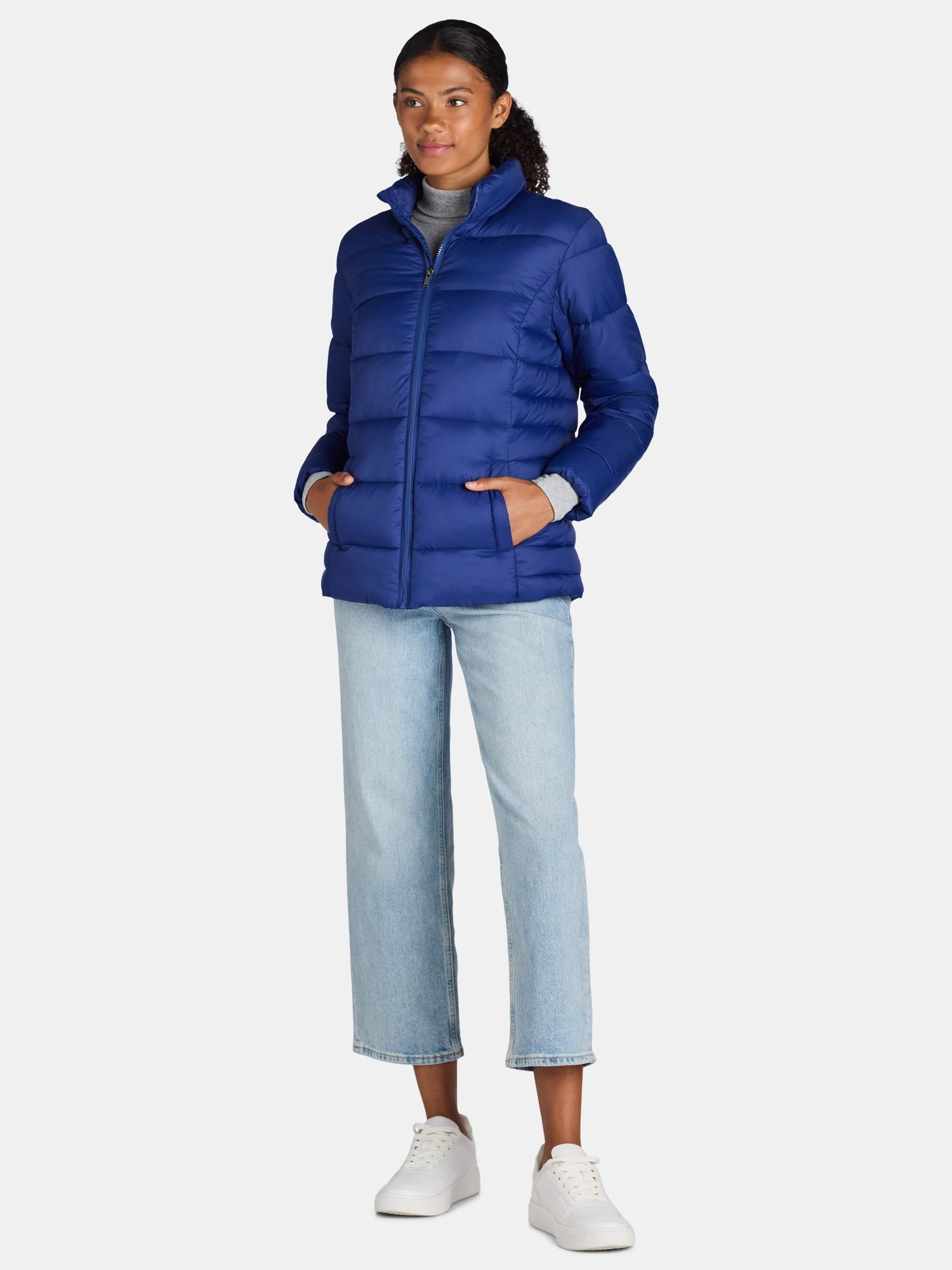 Time and Tru Women's and Women's Plus Core Puffer, Sizes XS - 3X
