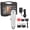 Silver, variant on YAHHU Professional Men's Rechargeable Cordless Hair Clipper & Electric Carving Trimmer Kit, 40W 1000mAh Lithium Battery, 4 Guide Combs, Red (10.6 inches / 27 cm)