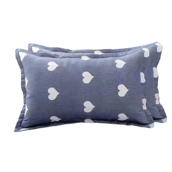 EazyTech 2 PCS Pillowcase Standard Size Pillow Shams Covers Soft Breathable Farmhouse Decor Bedroom Living Room Sofa Pillow Protector with Envelope Closure (19x31inch)