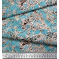 thumbnail image 3 of Soimoi polyester Crepe Fabric Marble Stone Texture Printed Fabric 1 Yard 42 Inch Wide, 3 of 3