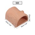thumbnail image 4 of Cueva de roca escondida Unique Bargains para acuarios de cerámica Marrón claro 3.43x3.35x2.24 pulgadas, 4 of 7