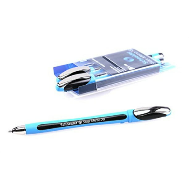 duizelig schuur Kast schneider slider memo xb ballpoint pen, black, pack of 3 pens (150294) -  Walmart.com