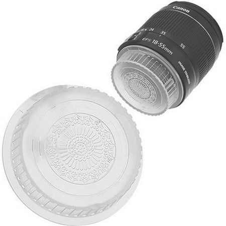 Image of Designer Rear Lens Cap for All Canon EOS Lenses & Fits EF & EFS Clear