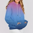 thumbnail image 4 of Gytharion Fall Hooded Sweatshirts for Women Fashion Loose Comfy Drawstring Hoodie with Pocket Ladies Gradient Printed Casual Long Sleeve Pullover Tops, 4 of 6