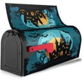 thumbnail image 6 of Mailbox Cover Happy Halloween Funny Scary Halloween Starry Night Haunted House Spooky Pumpkins Bats Full Moon Letter Box Cover Magnetic Mail Wraps Post Garden Decorations 25.5x21 in, 6 of 6