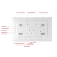 thumbnail image 3 of 18.5 in Digital Photo Frame   1080P Digital Picture Frame Electric Remote Control Photo Frame for Bedroom Living Room White, 3 of 8