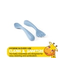 thumbnail image 5 of Kids Silicone Dinnerware Set by Muqee Peeko in Blue Color Shape of a Rainbow - (3 Piece Set), 5 of 10