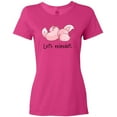thumbnail image 3 of Inktastic Let's Relaxolotl with Sleeping Axolotls Women's T-Shirt, 3 of 5