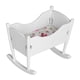thumbnail image 1 of Cama De Bebé 1:12 Casa De Muñecas Madera Cuna Infantil Blanca ANGGREK, 1 of 8