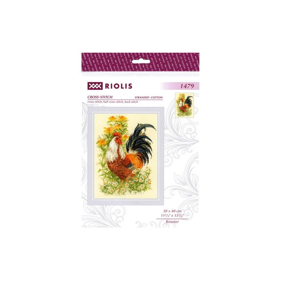 Riolis Cross Stitch Kit Rooster