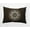 Brown, variant on Simply Daisy, 14" x 20" Stained Glass Gray Decorative Abstract Outdoor Throw Pillow