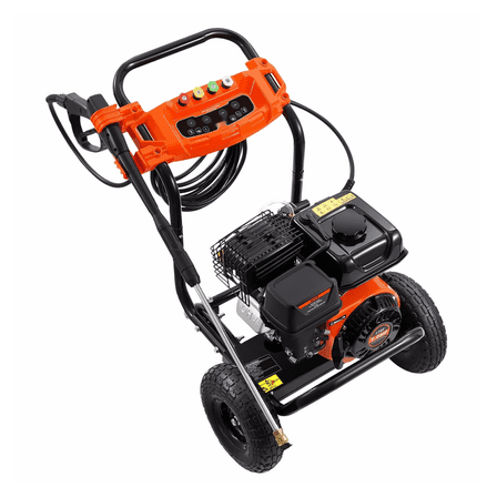 Gas Pressure Washer 3500 PSI 2.6 GPM - 5 Nozzle Kit - for Driveways, Cars, Fences - High Performance Fuel Engine