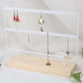 thumbnail image 2 of Earrings Stand, Easy To Install Jewelry Rack, Durable For Retail Store Jewelry Display Jewelry Display White, 2 of 8