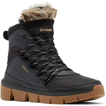Columbia Womens Keetley Shorty Snow Boot 9 Black/Sahara