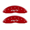thumbnail image 3 of MGP 4 Caliper Covers Engraved Front & Rear RT1-Truck Red finish silver ch, 3 of 6